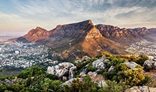 Table Mountain sunset panorama
